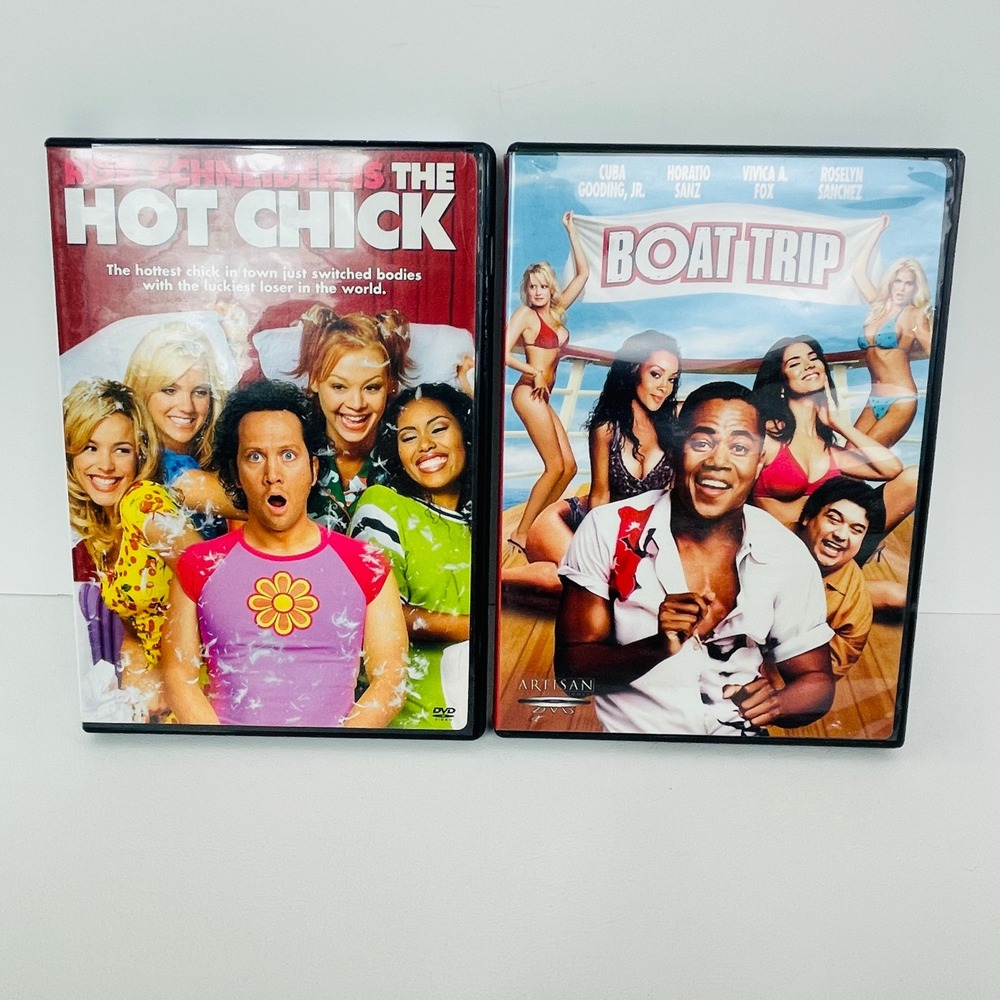 The Hot Chick Boat Trip DVD Set Rob Schneider Cuba Gooding Jr Comedy Movie Lot